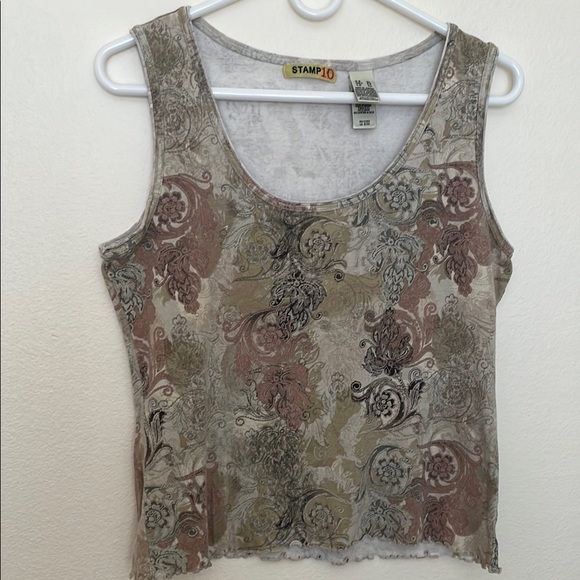 Stamp 10 Tops - Stamp 10 Women's Multicolor Tank Top